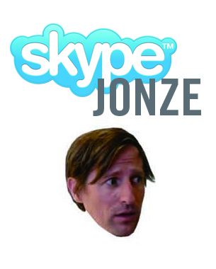 “INVITATION from SPIKE JONZE”よりお年玉！！
スカイプ・ジョーンズ！！「SPIKEとSKYPEで話そう！」
１月２日(月)より、ユーロスペースにて“INVITATION from SPIKE JONZE”をご鑑賞の方から抽選で１００名様を「SPIKEとSKYPEで話そう！」へご招待いたします。